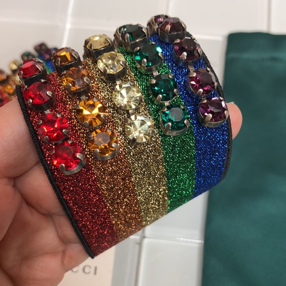 Gucci Webby Crystal Headband - Picture 4 of 15